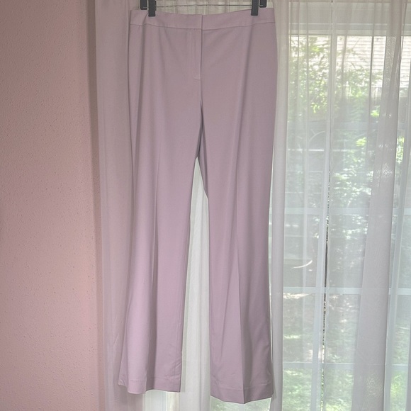 Lafayette 148 New York Menswear Pants Stretch Cotton Khaki Tan Size 10 NEW - Picture 4 of 16